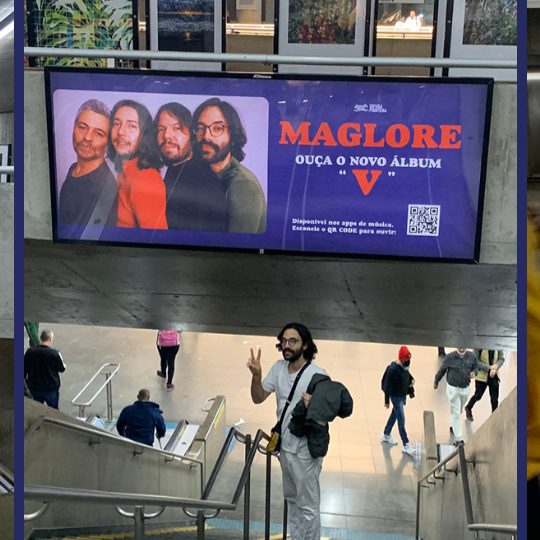 Maglore campaign on São Paulo subway screens